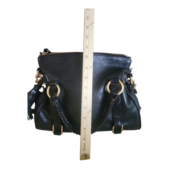 Dooney & Bourke Florentine Black Leather Satchel Crossbody Shoulder Bag - Picture 13 of 16